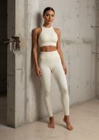 Ribbed Yoga Pants High Waisted