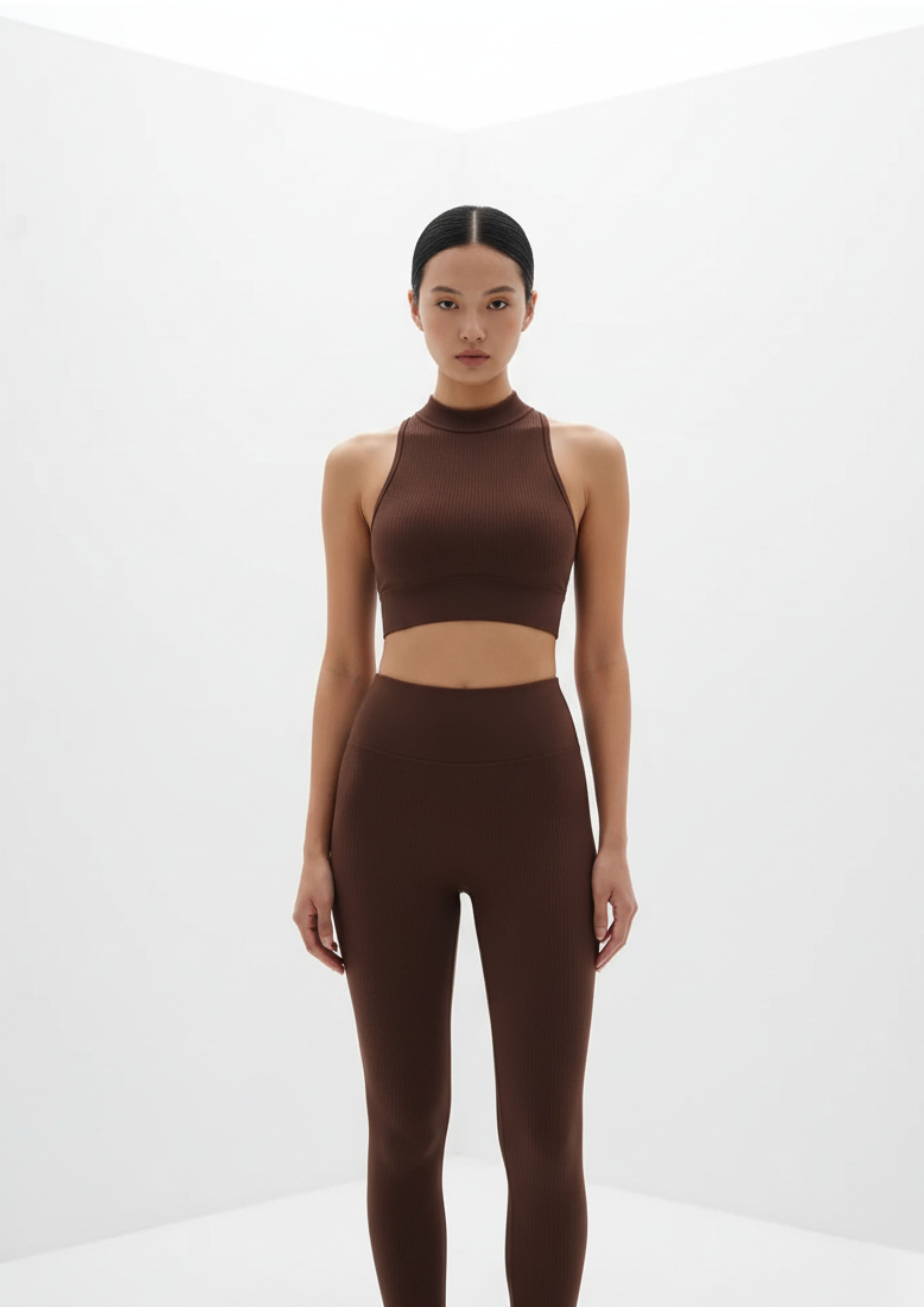 Ribbed Yoga Pants High Waisted