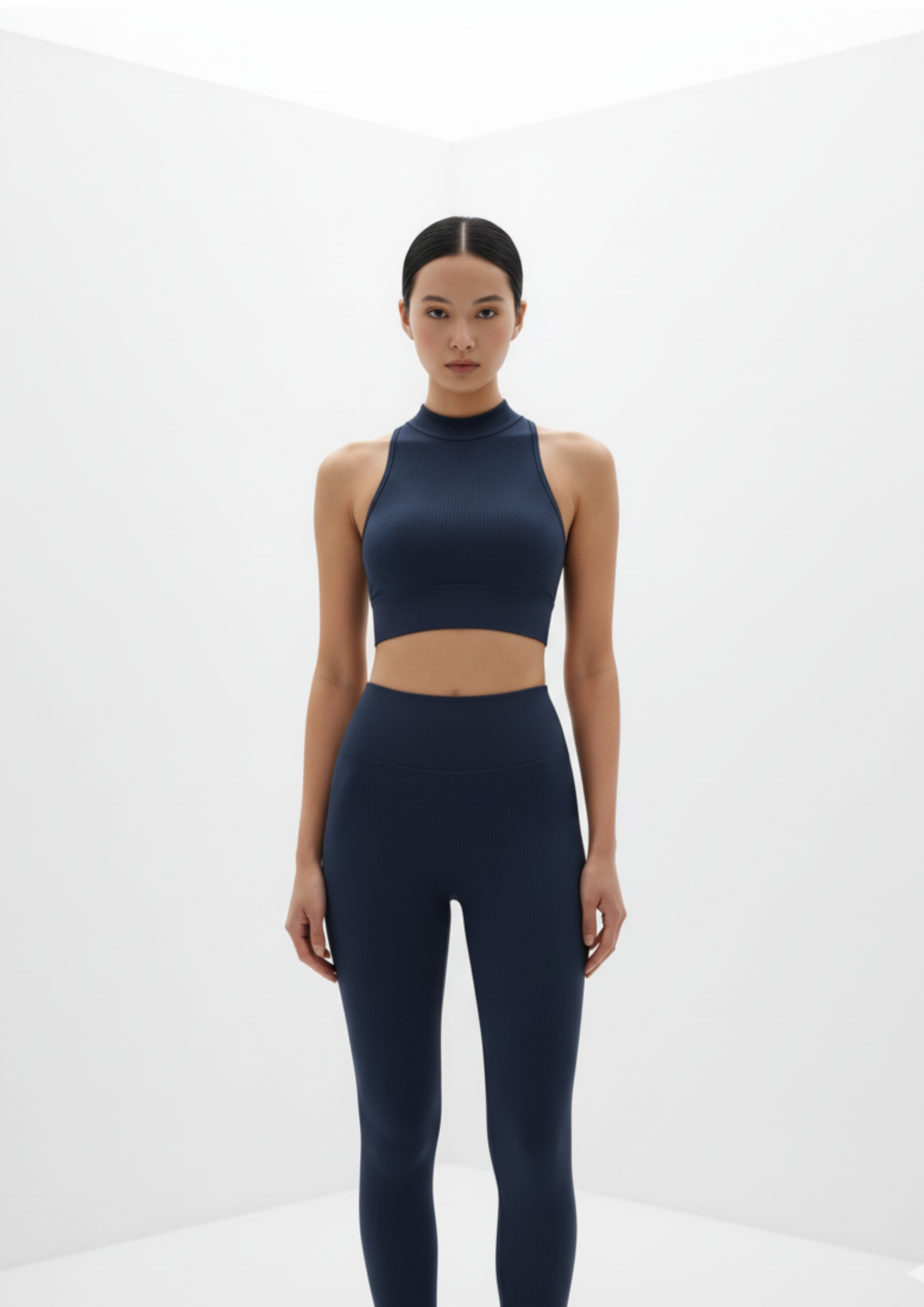 Ribbed Yoga Pants High Waisted