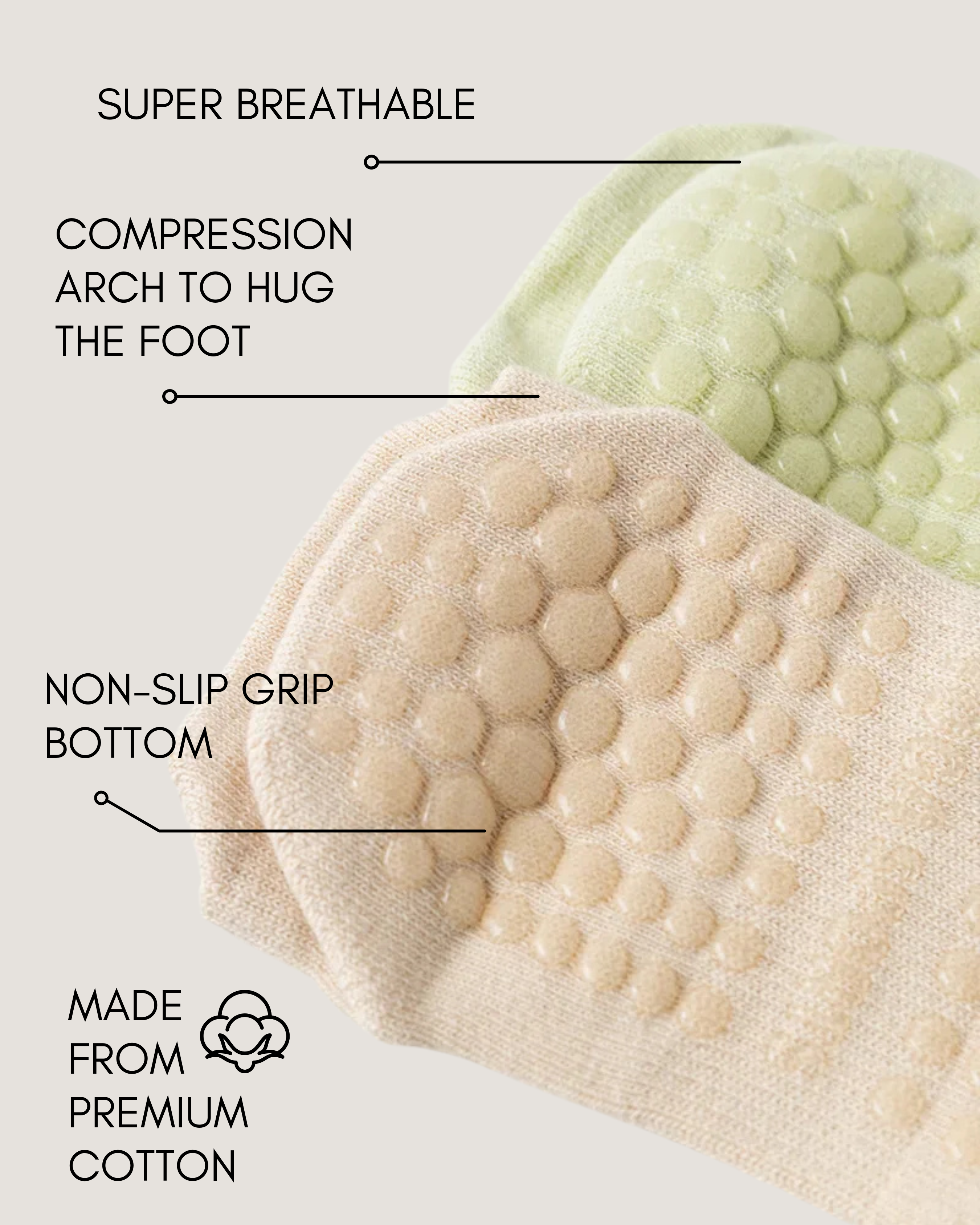 GripFlow - Pilate Socks