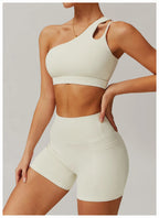 Oblique Shoulder Yoga Bra – Beautiful Back