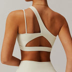 Oblique Shoulder Yoga Bra – Beautiful Back