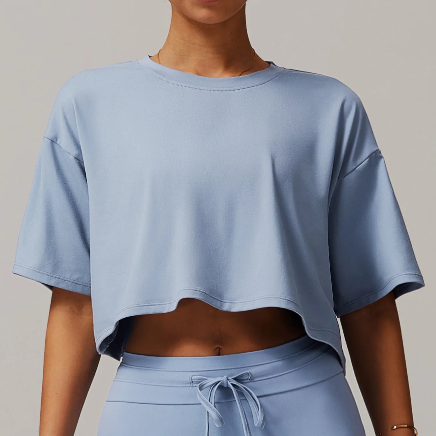 Women's Yoga T-Shirt Smock Loose Fitness Top Exercise Gym Outdoor Training Shirt Running Sports Short Sleeve Yoga T-shirt Tops