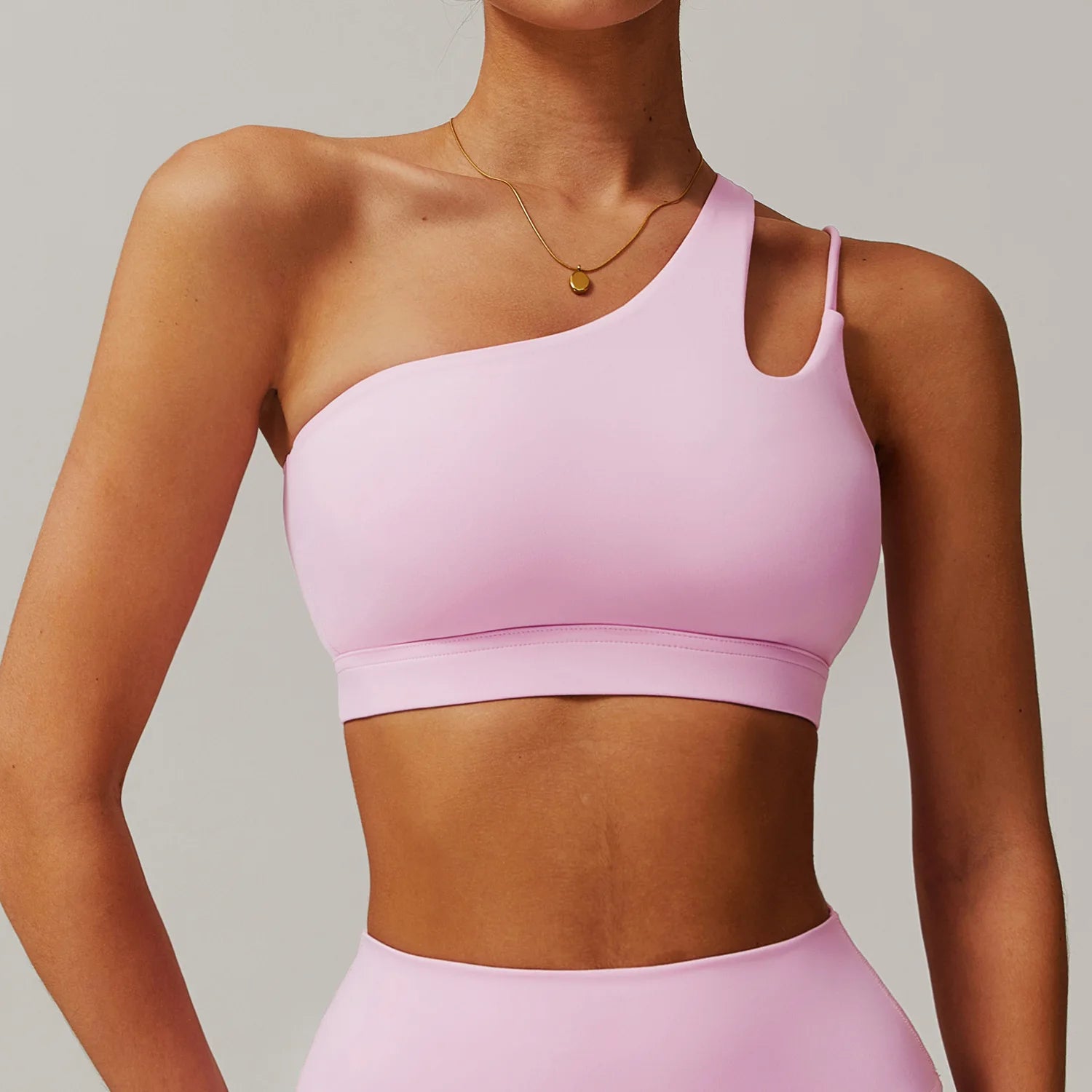 Oblique Shoulder Yoga Bra – Beautiful Back