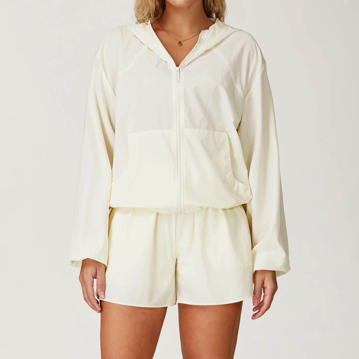 Hooded UV-Resistant Jacket – UPF50+ Cooling Activewear