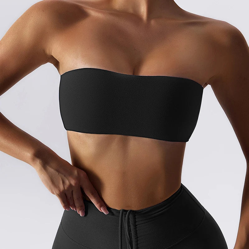 Seamless Strapless Sports Bra