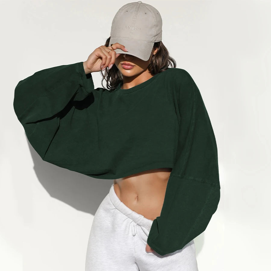 Fitness Crop Top for Women – Stretch Gym & Yoga Activewear