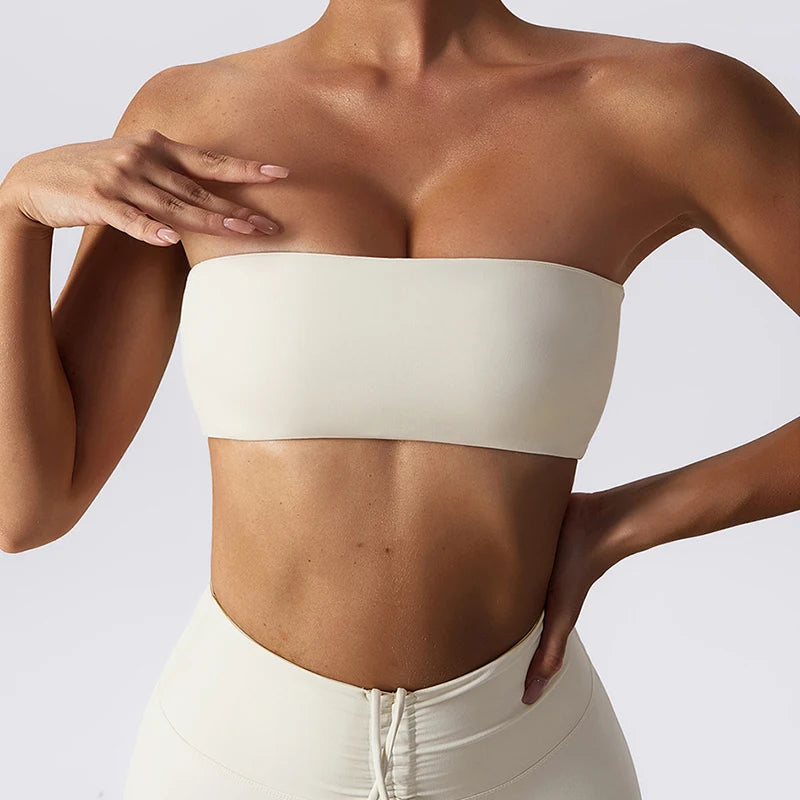Seamless Strapless Sports Bra