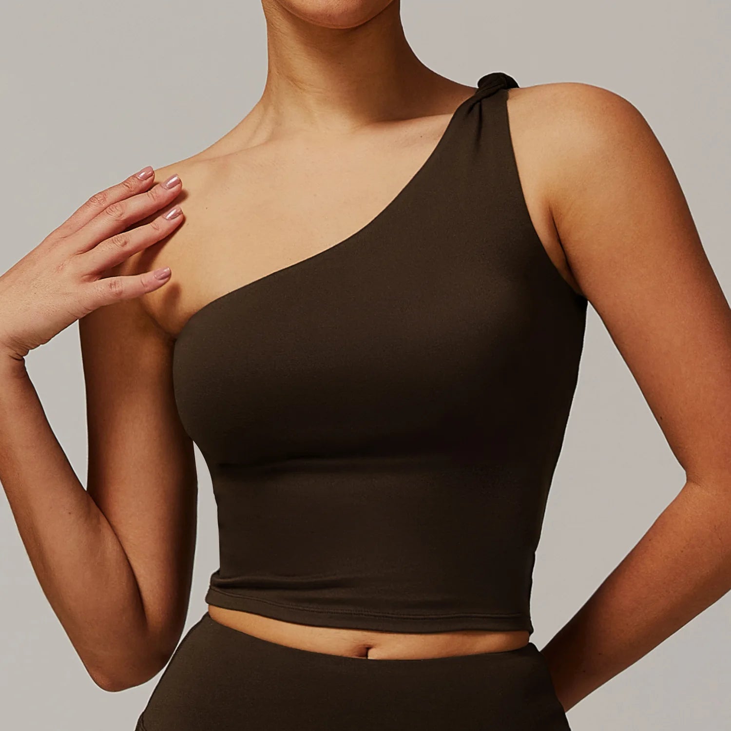 Women Sports Bra Gym Top Push Up Underwear Fitness Bras One Shoulder Yoga Bra Shockproof Yoga Running Bra Sexy Training Vest
