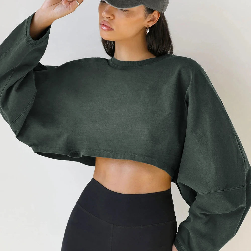 Fitness Crop Top for Women – Stretch Gym & Yoga Activewear