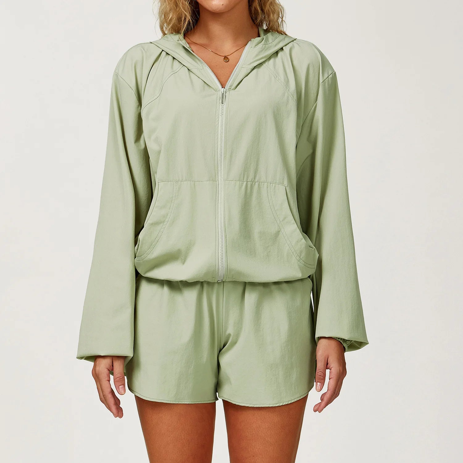 Hooded UV-Resistant Jacket – UPF50+ Cooling Activewear