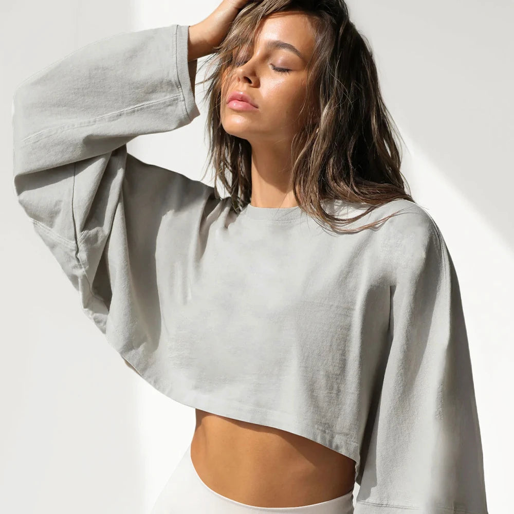 Fitness Crop Top for Women – Stretch Gym & Yoga Activewear