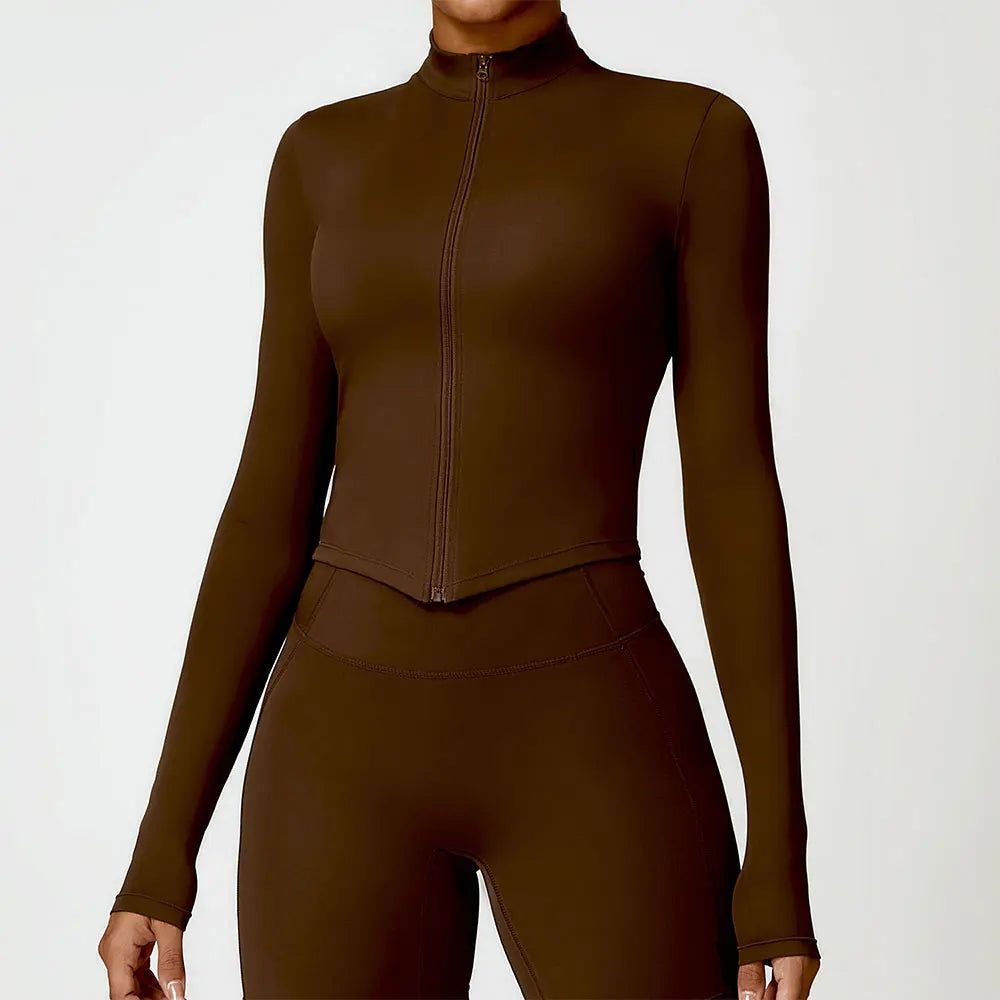 Women’s Long Sleeve Zip-Up Sportswear Top