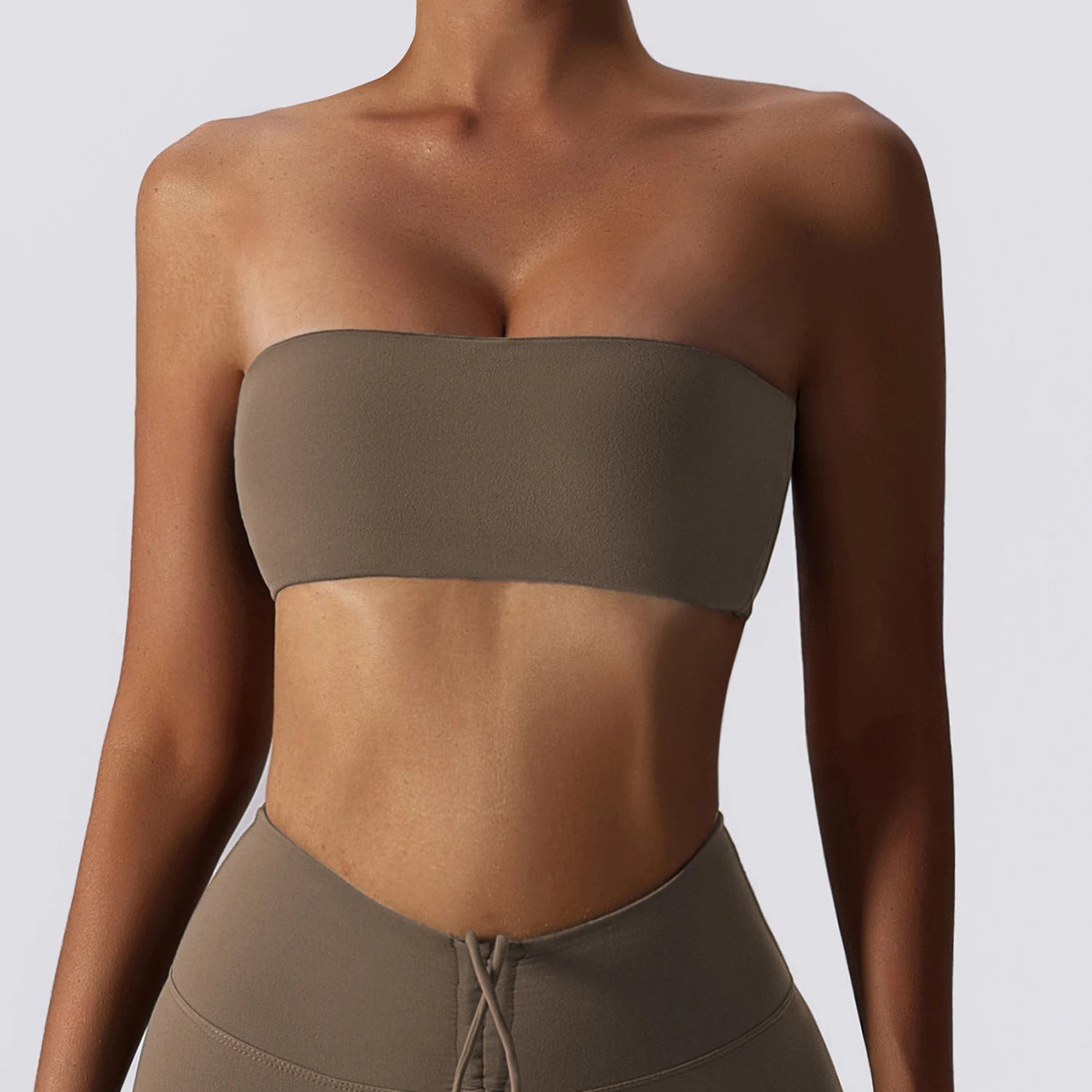 Seamless Strapless Sports Bra