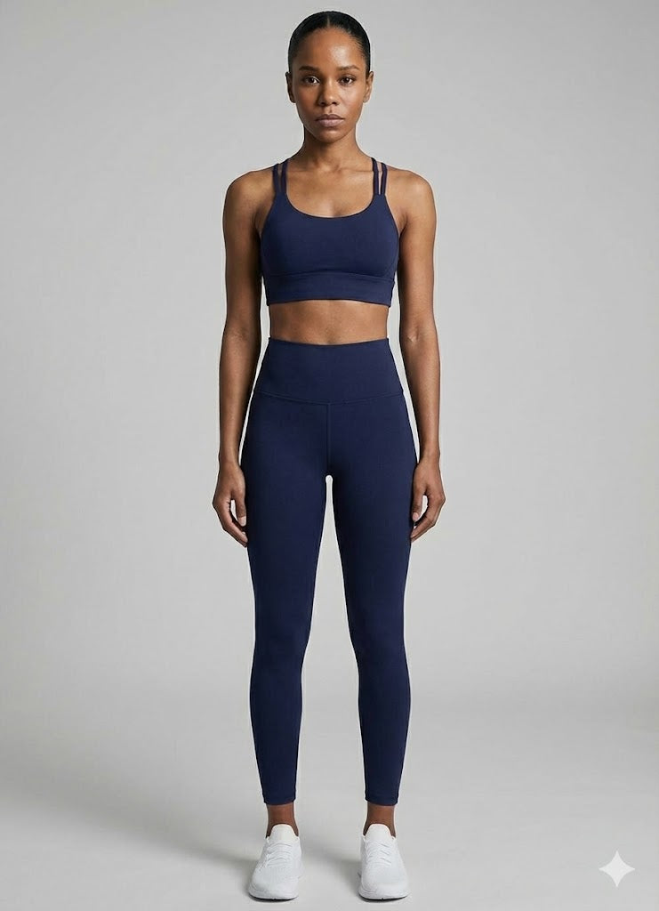 2 Piece Yoga Clothes Women's Tracksuit Athletic Wear Pilates Fitness Suit Gym Workout Push Up Clothes Sports Bra Leggings Suit